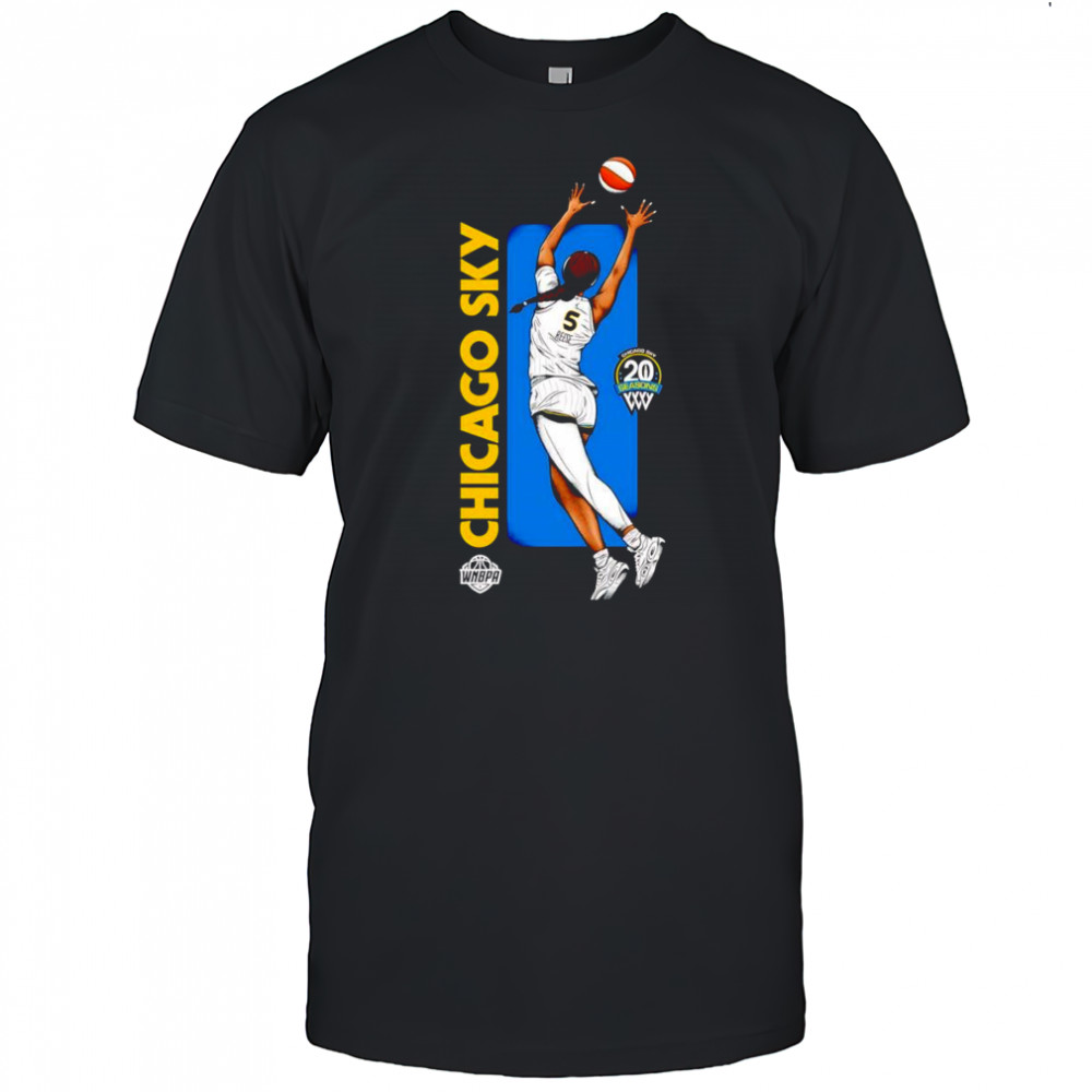 Angel Reese Chicago Sky 20 season cartoon shirt