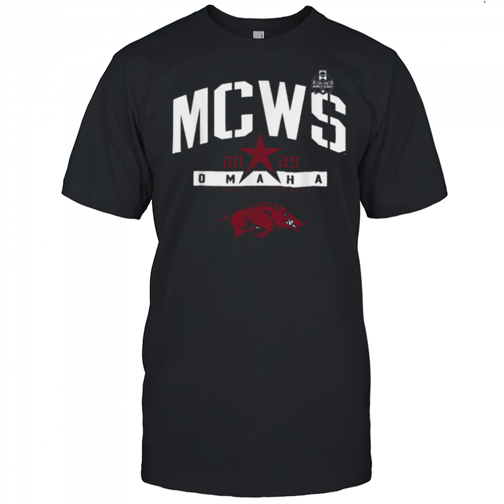 Arkansas Razorbacks College World Series 2025 MCWS Baseball T Shirt