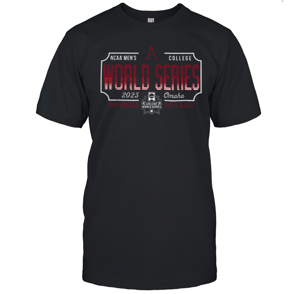 Arkansas Razorbacks MCWS 2025 College World Series Baseball T Shirt