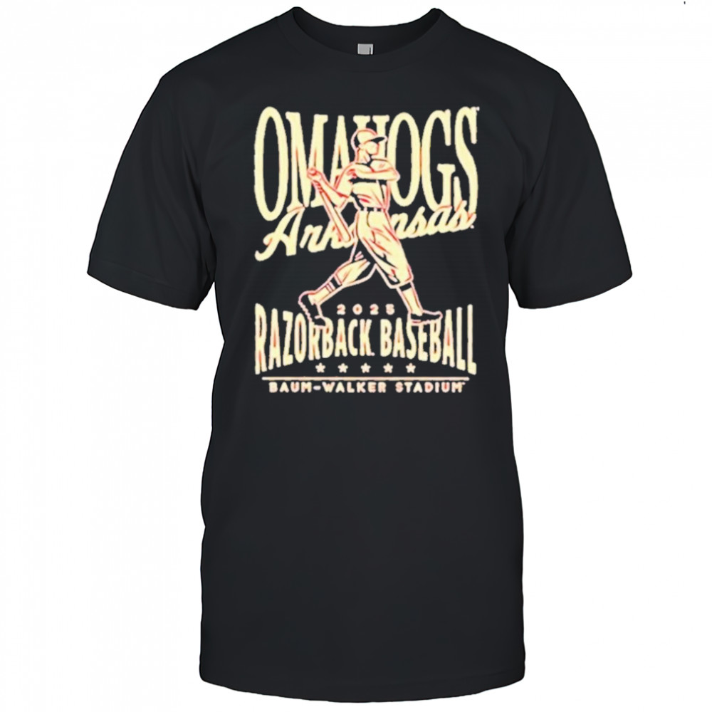 Arkansas Razorbacks Omahogs Baseball 2025 College World SeriesT-Shirt