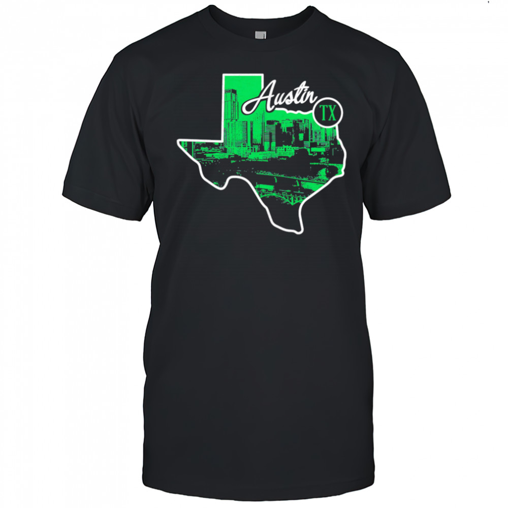 Austin State Skyline Map shirt