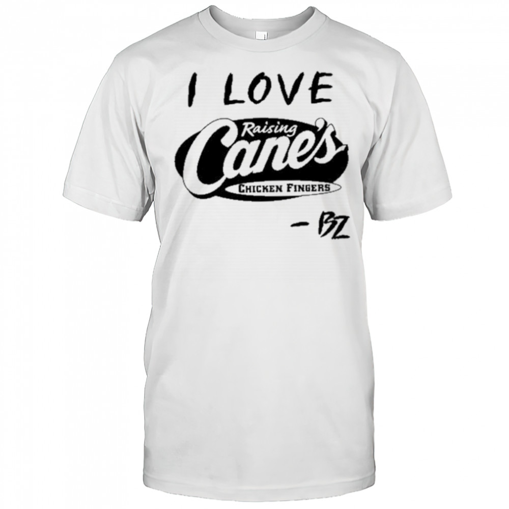 Bailey Zimmerman Wearing I Love Raising Cane’s Chicken Fingers shirt