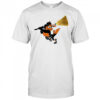 Baltimore Orioles mascot hold a broom shirt