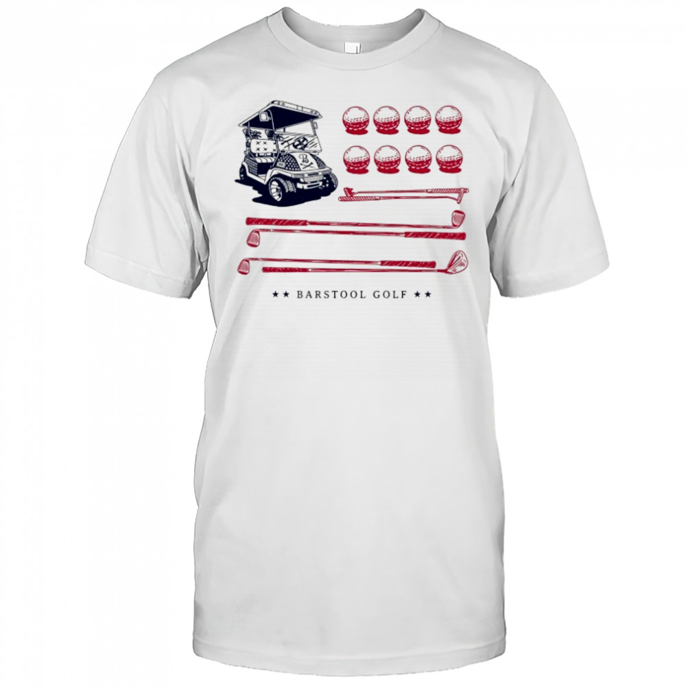 Barstool Golf Cart Flag T-shirt