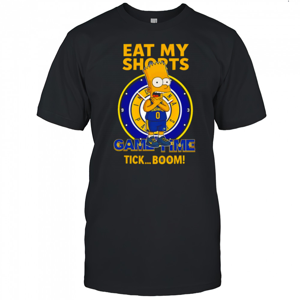 Bart Indiana Pacers eat my shorts came time tick boom shirt