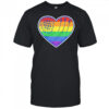 Baseball heart LGBT Pride shirt