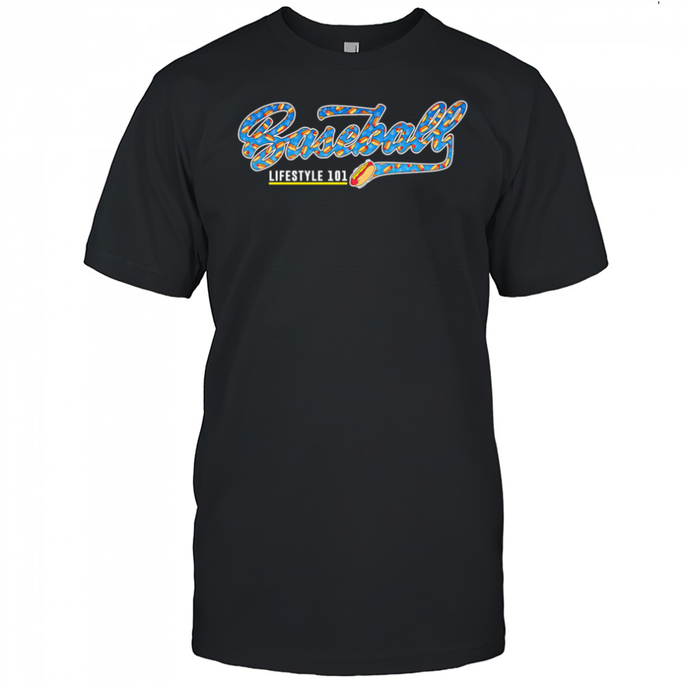 Baseball Hot Dog lifestyle 101 shirt