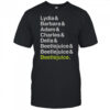 Beetlejuice Lydia Barbara Adam Charles And Delia Names T-Shirt