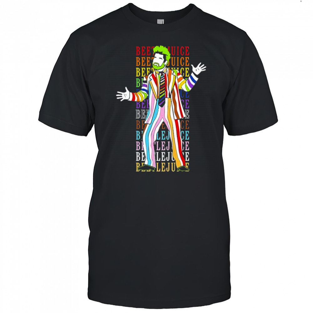 Beetlejuice Rainbow Suit Pride T-shirt