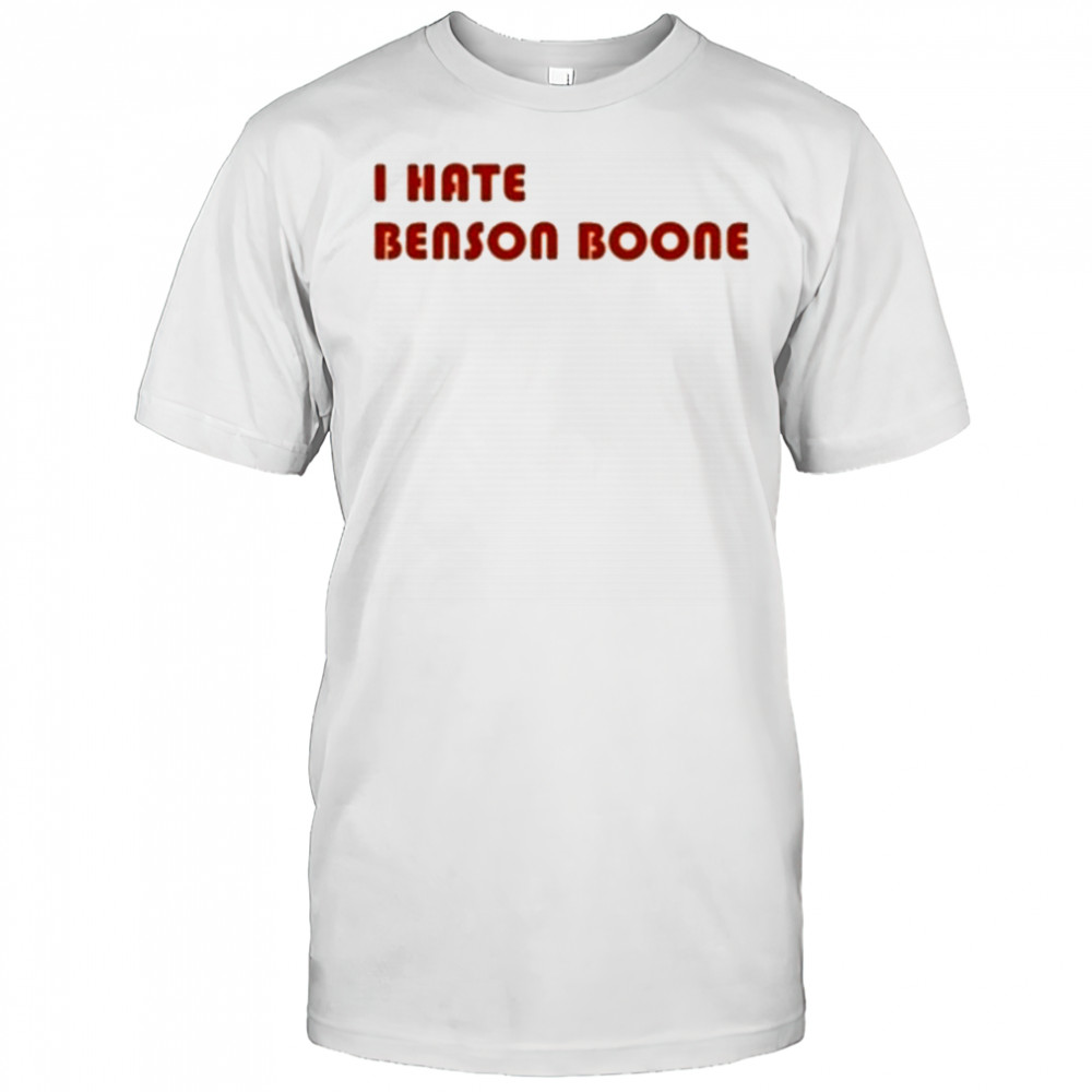 Benson Boone Wearing I Hate Benson Boone T-Shirt