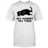 Black Cat 50% Hungry 50%Tired shirt