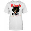Black cat flashlight firecrackers shirt
