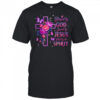 Blessed By God Saved By Jesus Purple Floral Cross Christian shirt