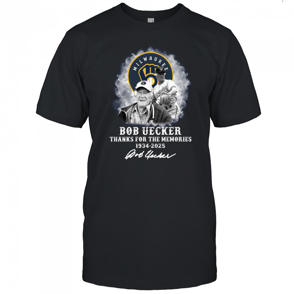 Bob Uecker Thank For The Memories 1934 2025 Signature T-Shirt