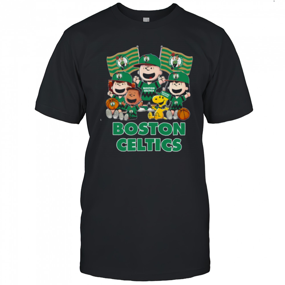 Boston Celtics Snoopy And Friends T Shirt