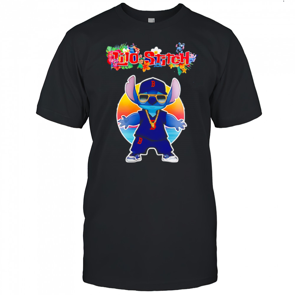 Boston Red Sox x Lilo and Stitch Baseball shirt