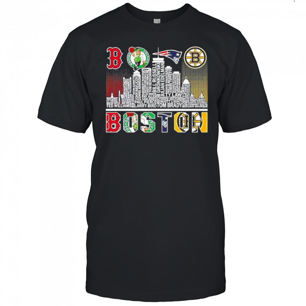 Boston Skyline City Sports Team Logo 2025 Shirt