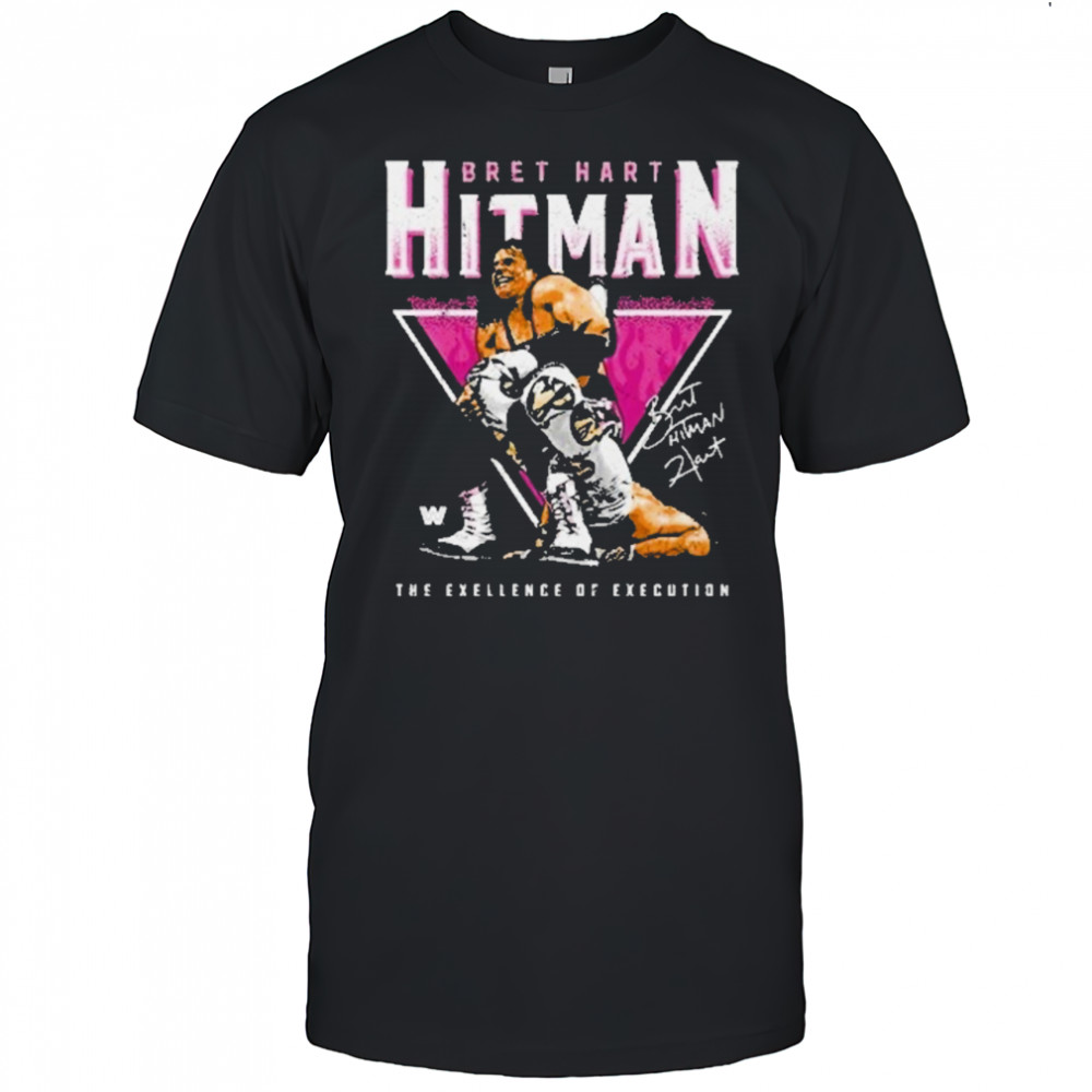 Bret Hart Sharpshooter Triangle Wht T-Shirt