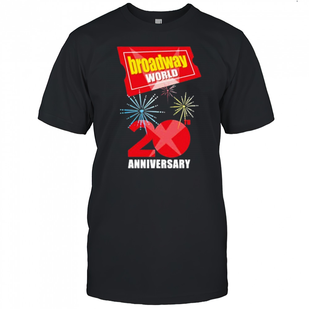 Broadway World 20th Anniversary Logo T-shirt
