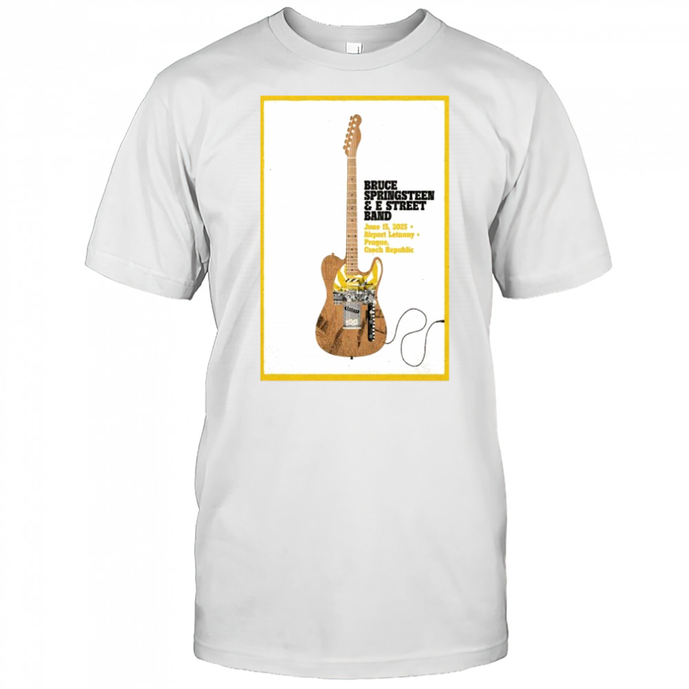 Bruce Springsteen Prague, Czech Republic June 15 2025 Poster shirt