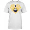 Buffalo Sabres Floral Pattern Heart logo shirt