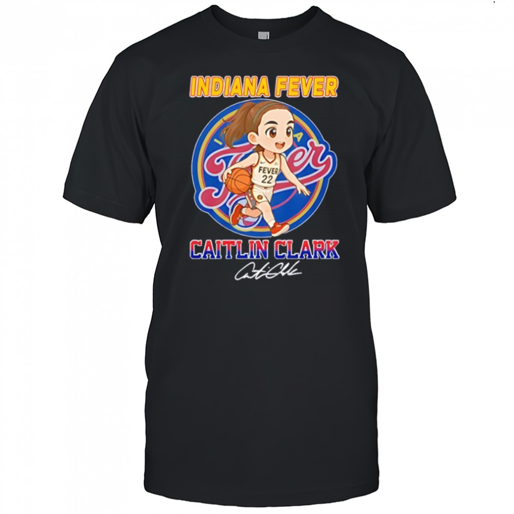 Caitlin Clark Indiana Fever NBA Basketball cartoon signature shirt