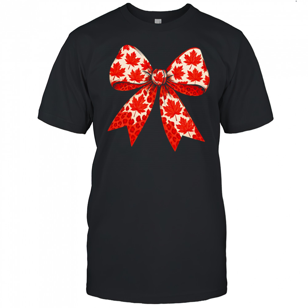 Canadian coquette bow Canada day shirt