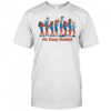 Cartoon Oklahoma City Thunder Players Lined Up With No Easy Basket Text shirt