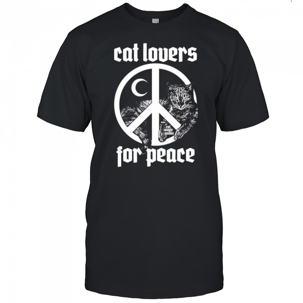 Cat lovers for peace shirt