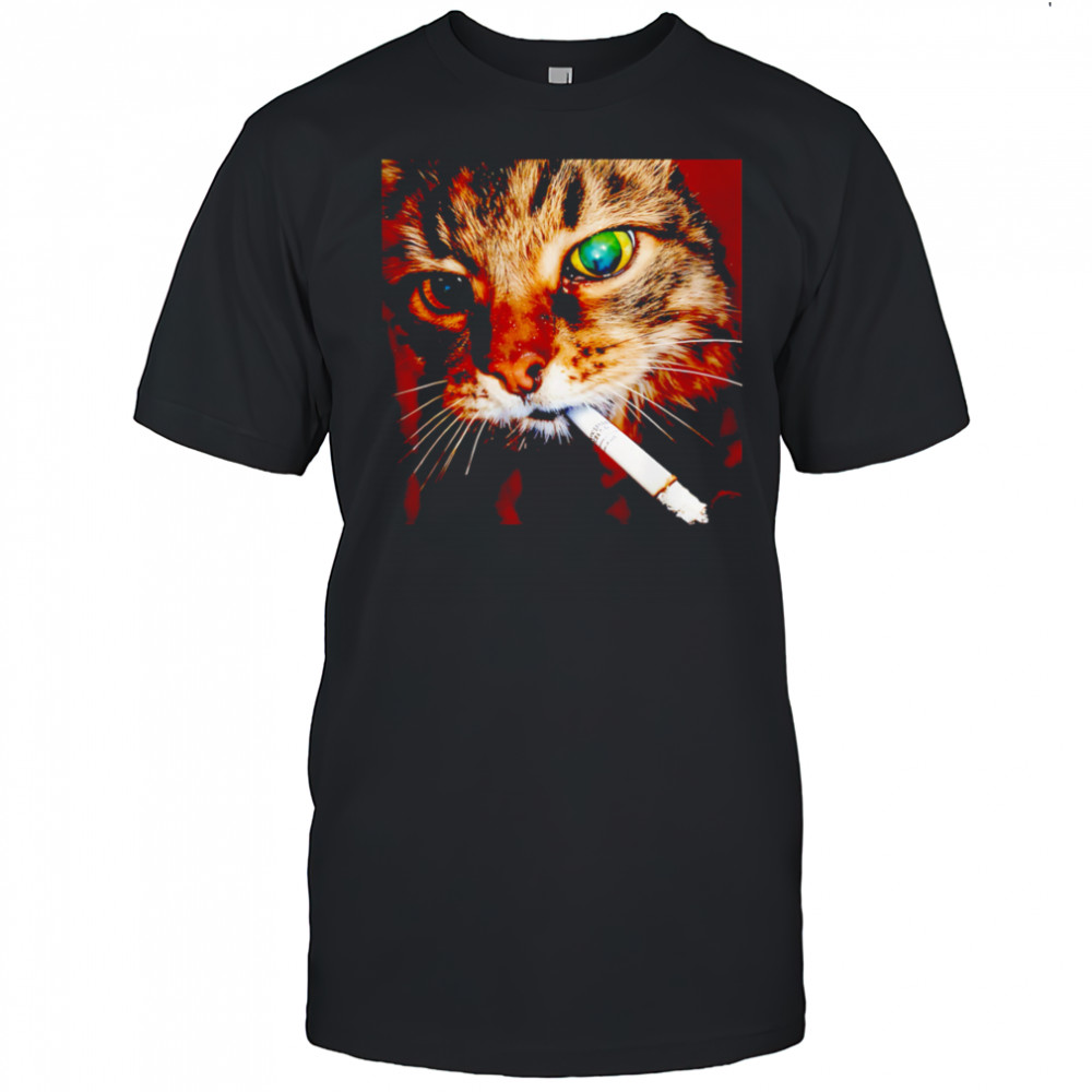 Cat Smoking funny meme shirt