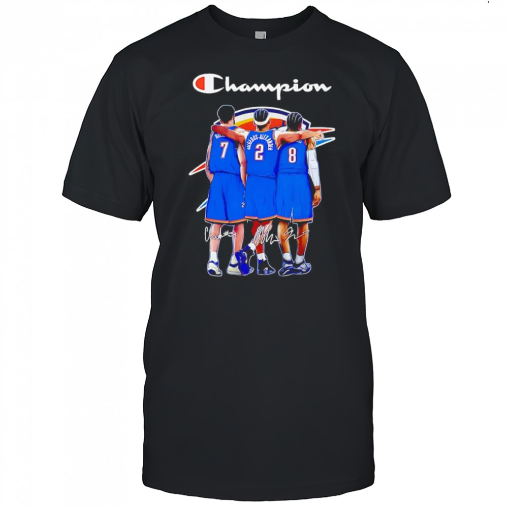 Champion OKC Thunder Chet Holmgren Shai Gilgeous-Alexander and Jalen Williams shirt