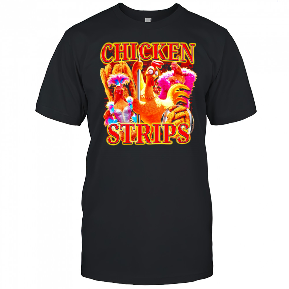 Chicken Strips graphic funny shirt
