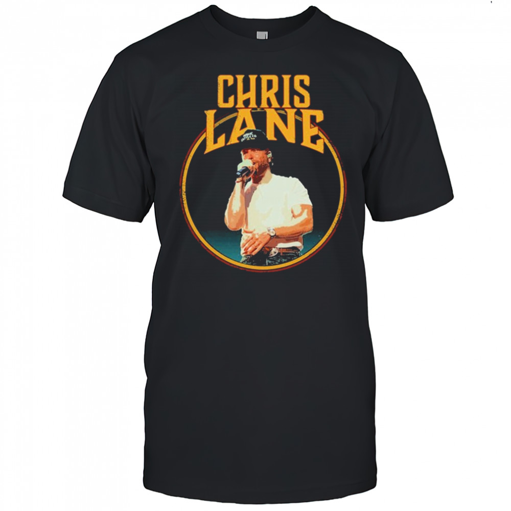 Chris Lane Boots Tour Circle Photo T-shirt