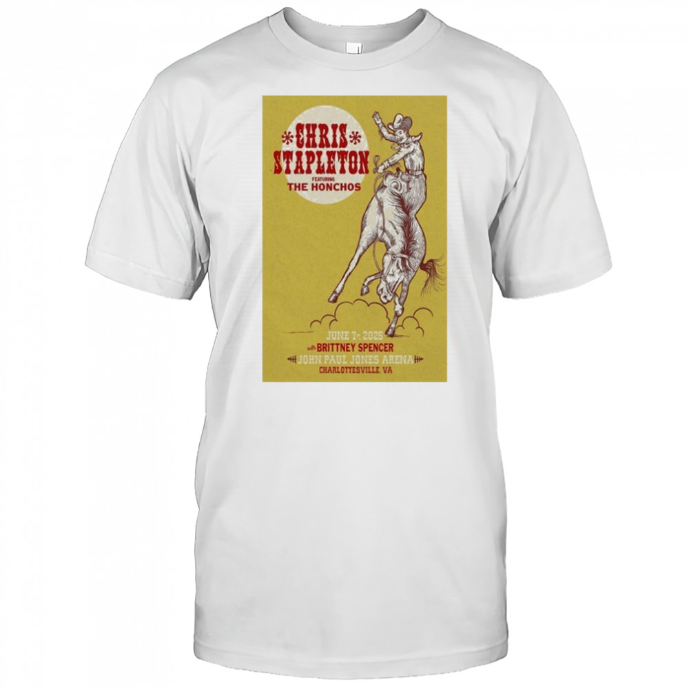 Chris Stapleton June 7 2025 Charlottesville VA Poster shirt