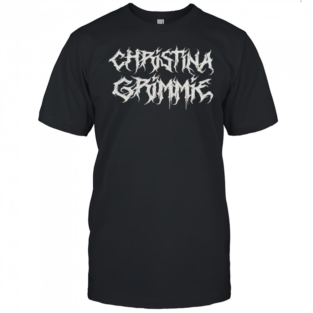 Christina Grimmie Metal Logo T-shirt
