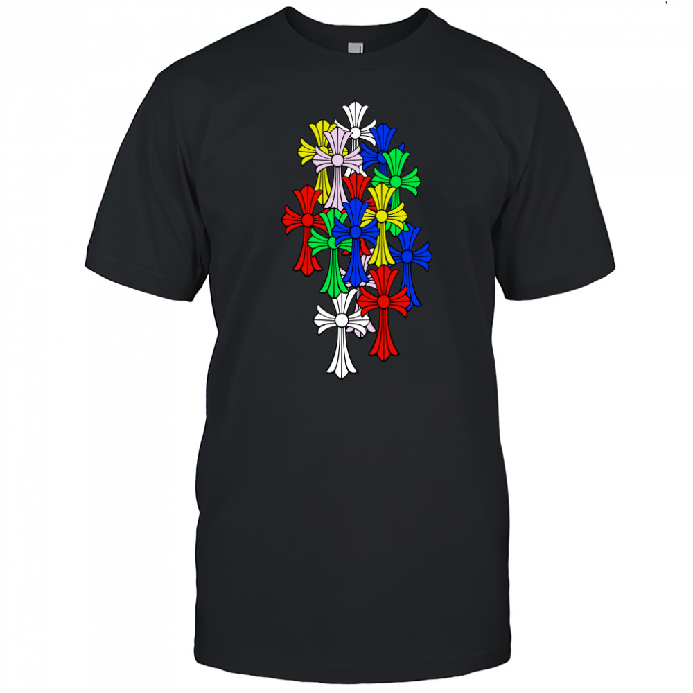 Chrome hearts multI color cross T-shirt