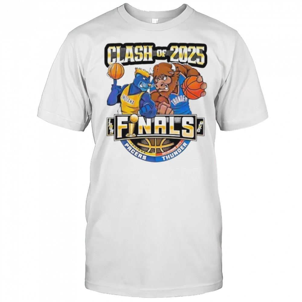 Clash Of 2025 Indiana Pacers Vs Thunder Nba Finals Basketball shirt