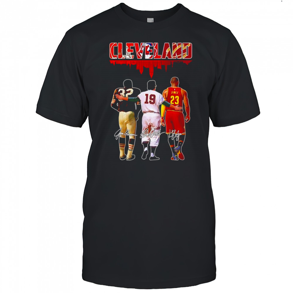 Cleveland Jim Brown Bob Feller and Lebron James shirt