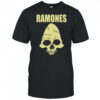 Cm punk wearing ramones skull shirt