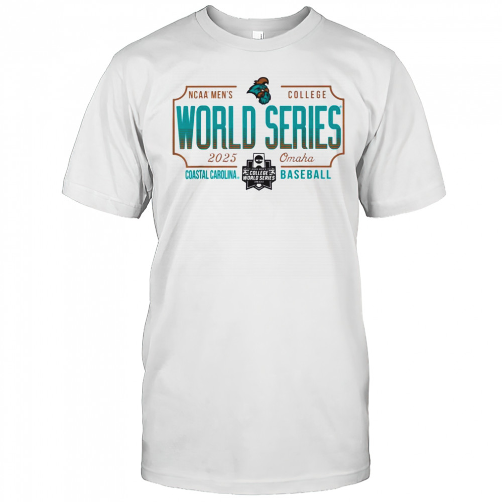 Coastal Carolina Chanticleers MCWS 2025 College World Series T Shirt