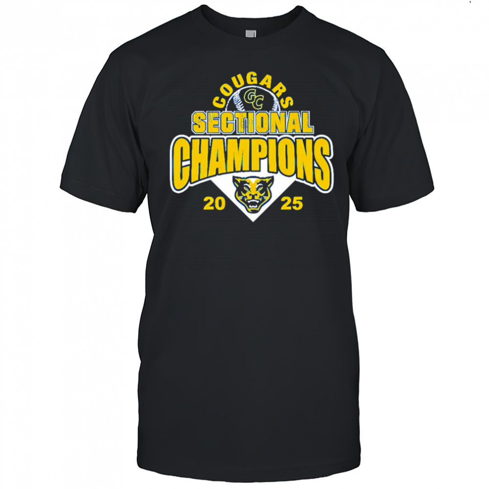 Cougars Sectional Champions 2025 baseball shirt