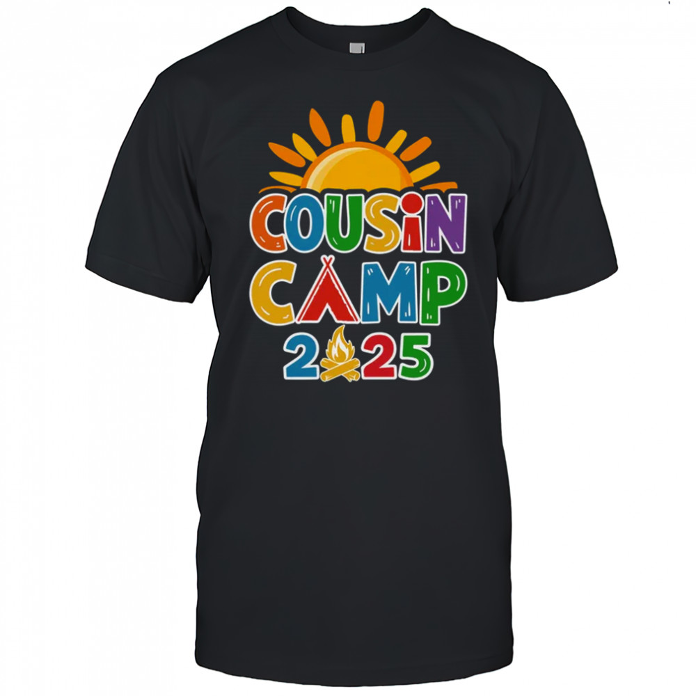 Cousin Camp 2025 Family Vacation Summer Camping Crew shirt