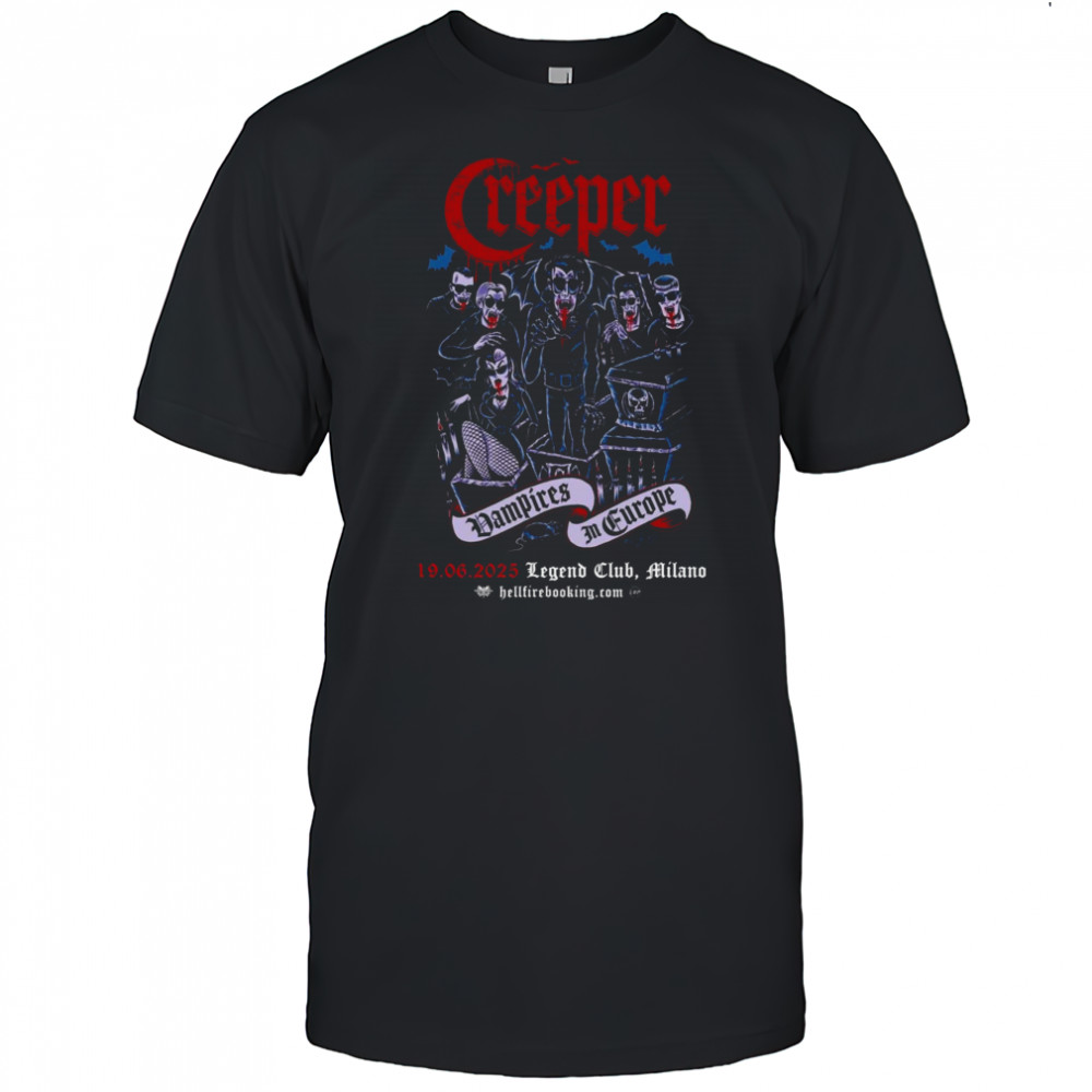 Creeper June 19 2025 Legend Club Milano Poster T-Shirt