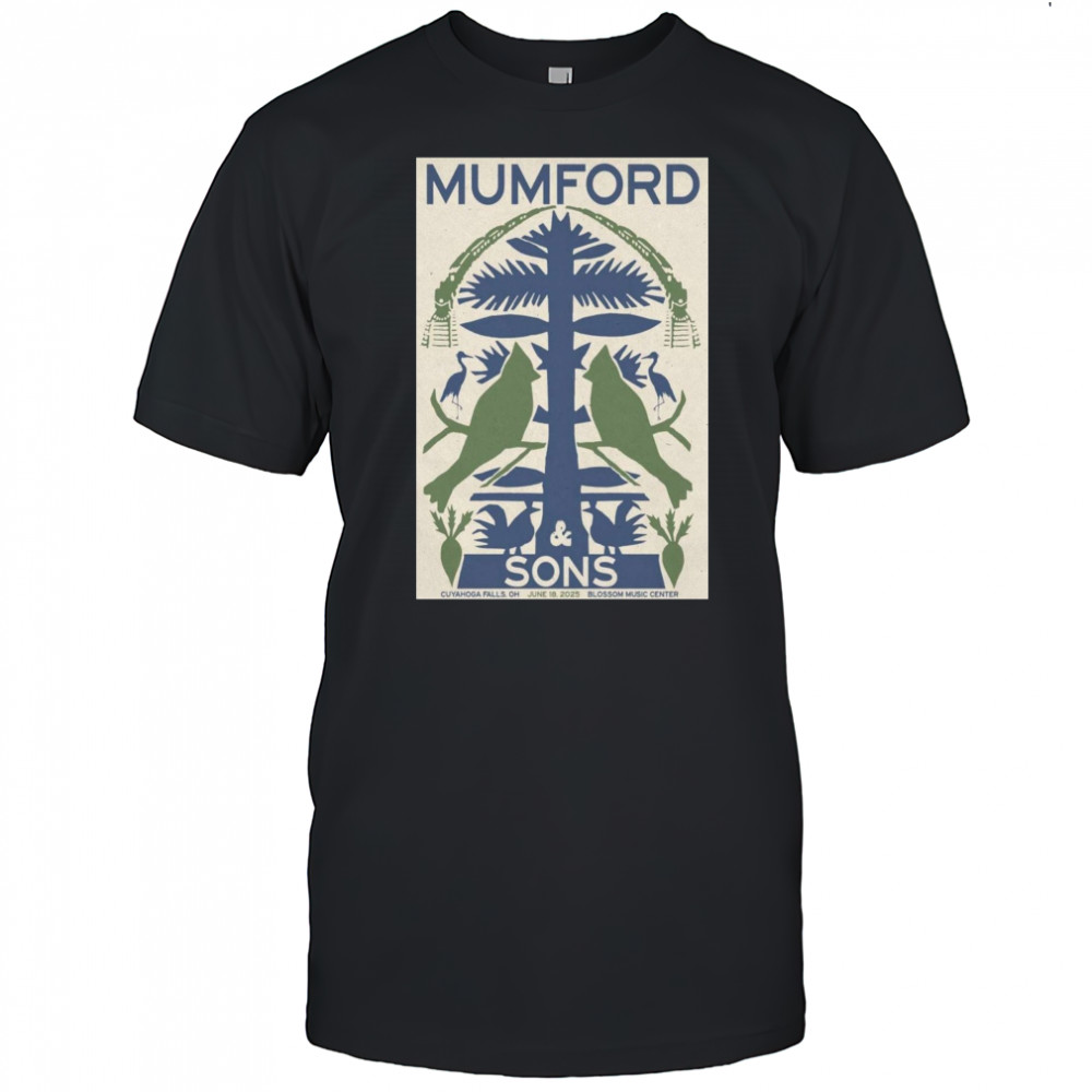 Cuyahoga Falls OH Mumford & Sons 06 18 2025 T-Shirt