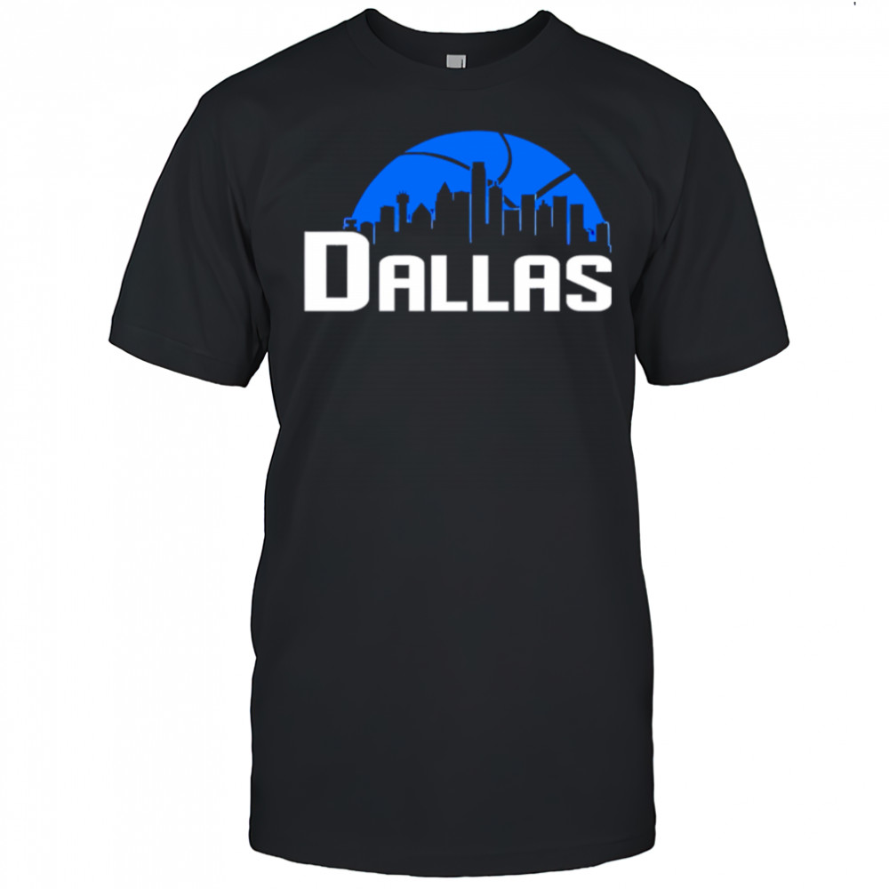 Dallas Mavericks Cityscape Skyline style 2025 shirt