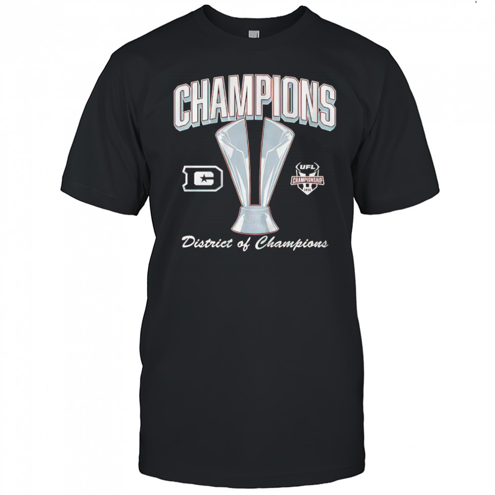 DC Defenders 2025 UFL Champions trophy shirt