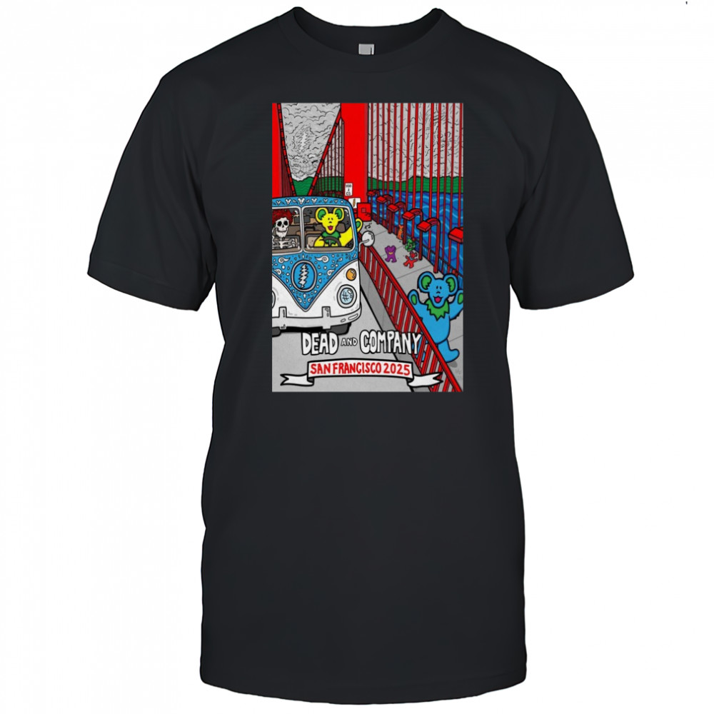 Dead & Company San Francisco 2025 Poster T-Shirt
