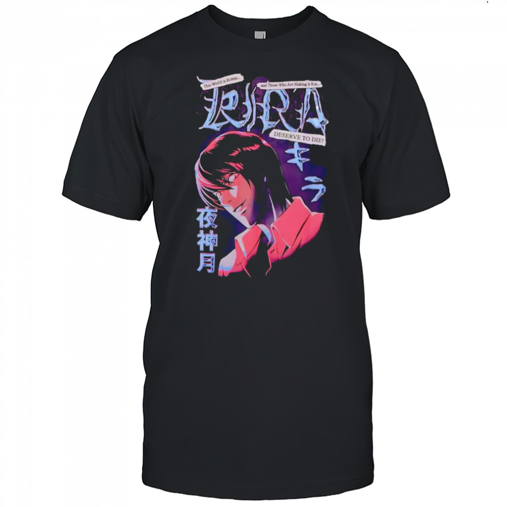 Death Note Kira Shiny shirt