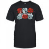 Deftones Red & Blue Roses Boyfriend Fit Girls T-shirt