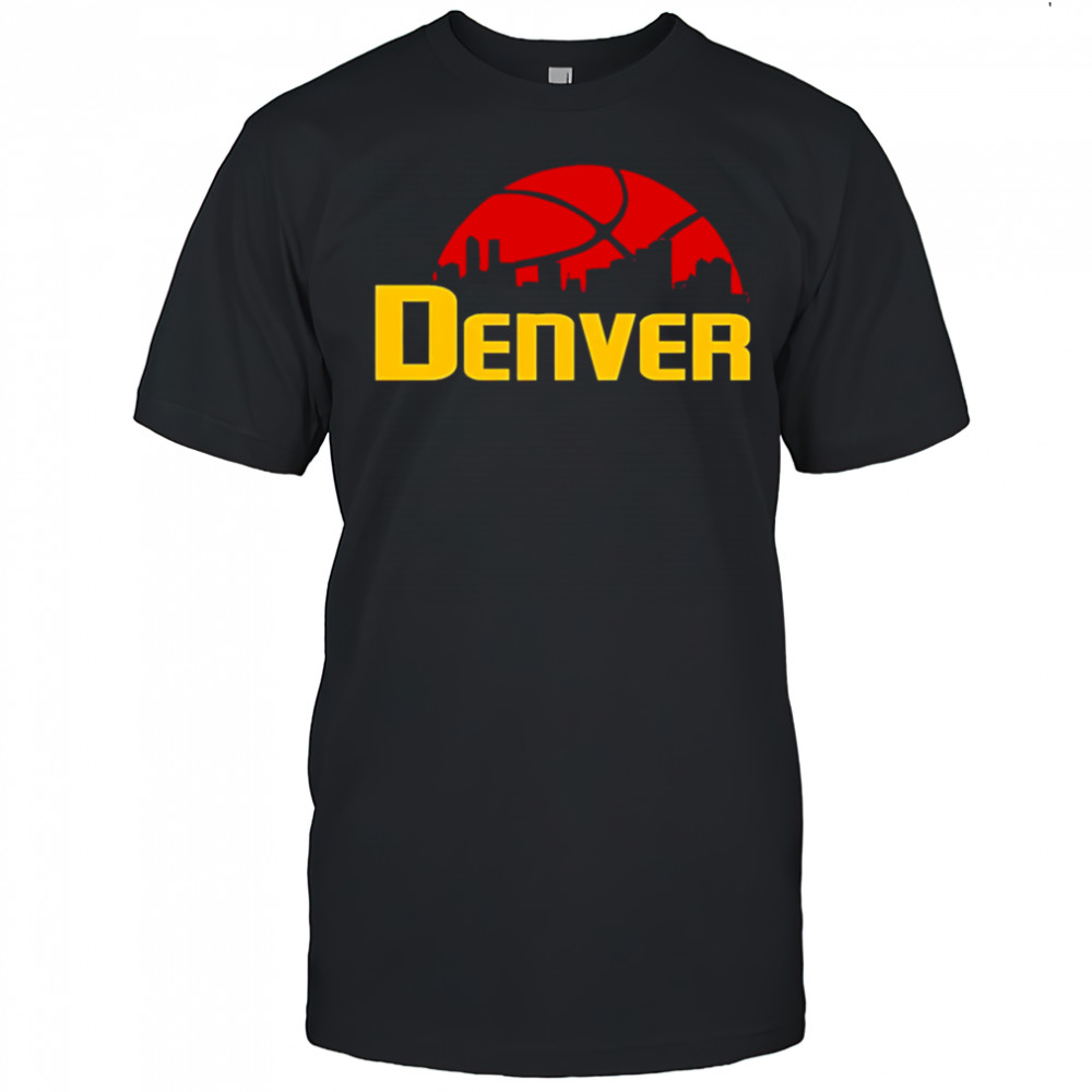 Denver Nuggets Cityscape Skyline style 2025 shirt